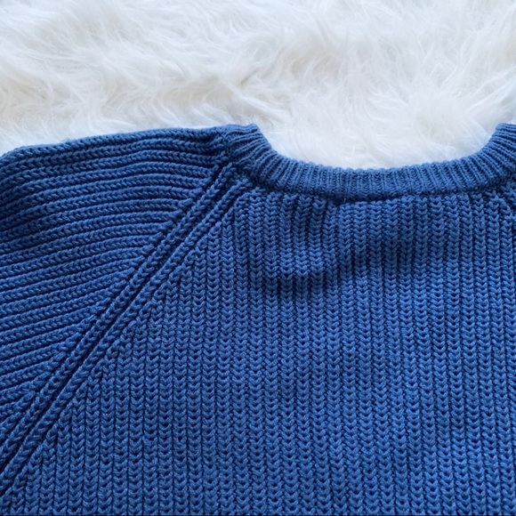 SOLD❣️Vintage Style Oversized Blue Sweater - Picture 6 of 7